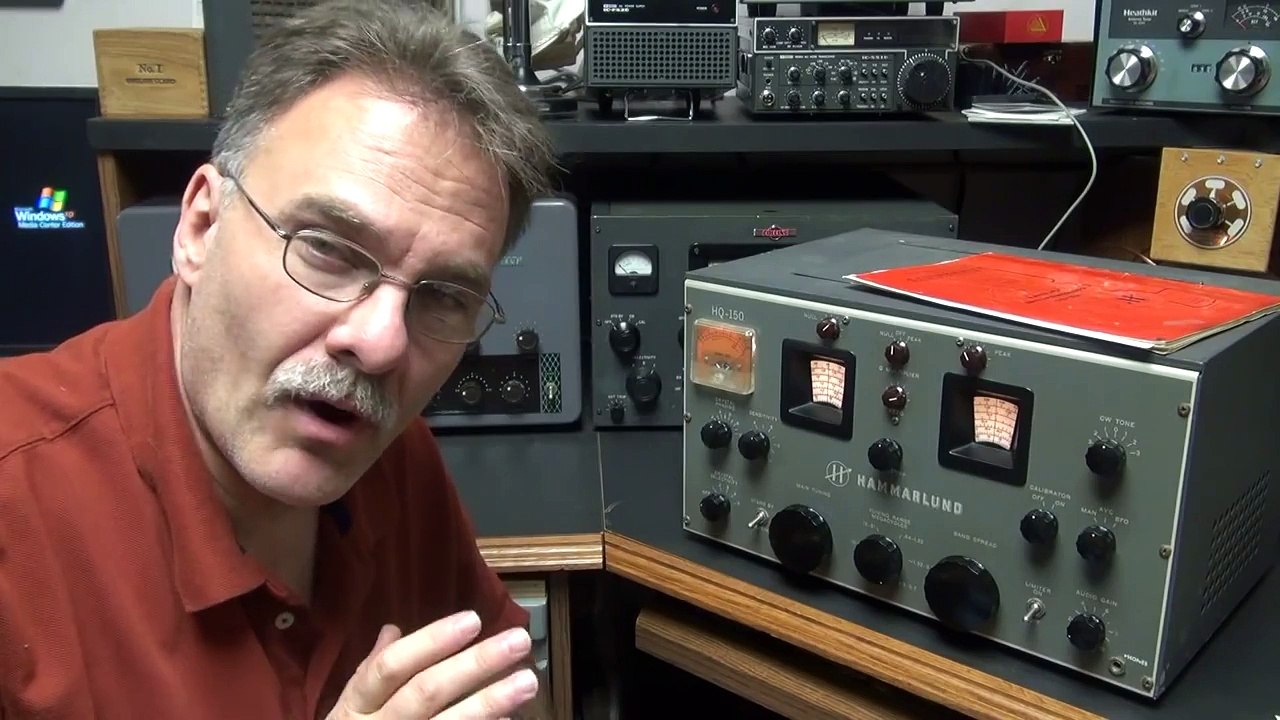 Demo Vintage Hammarlund HQ150 Tube Ham Shortwave Radio Receiver