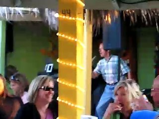 70 year old man singing "Let the bodies hit the floor!!"