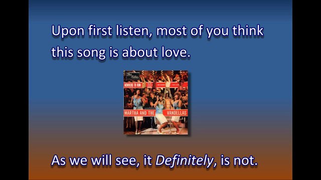 Something Wicked: Nowhere to Run by Martha and the Vandellas (Motown Songs Revealed)