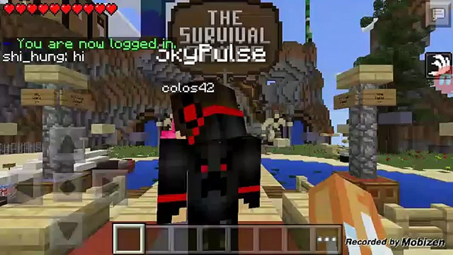 Survival game sur minecraft pe Français