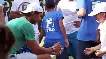 Rafael Nadal begins preparations for Mercedes cup