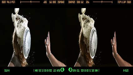 Rhiannon gets a pie in the face at 2000 fps