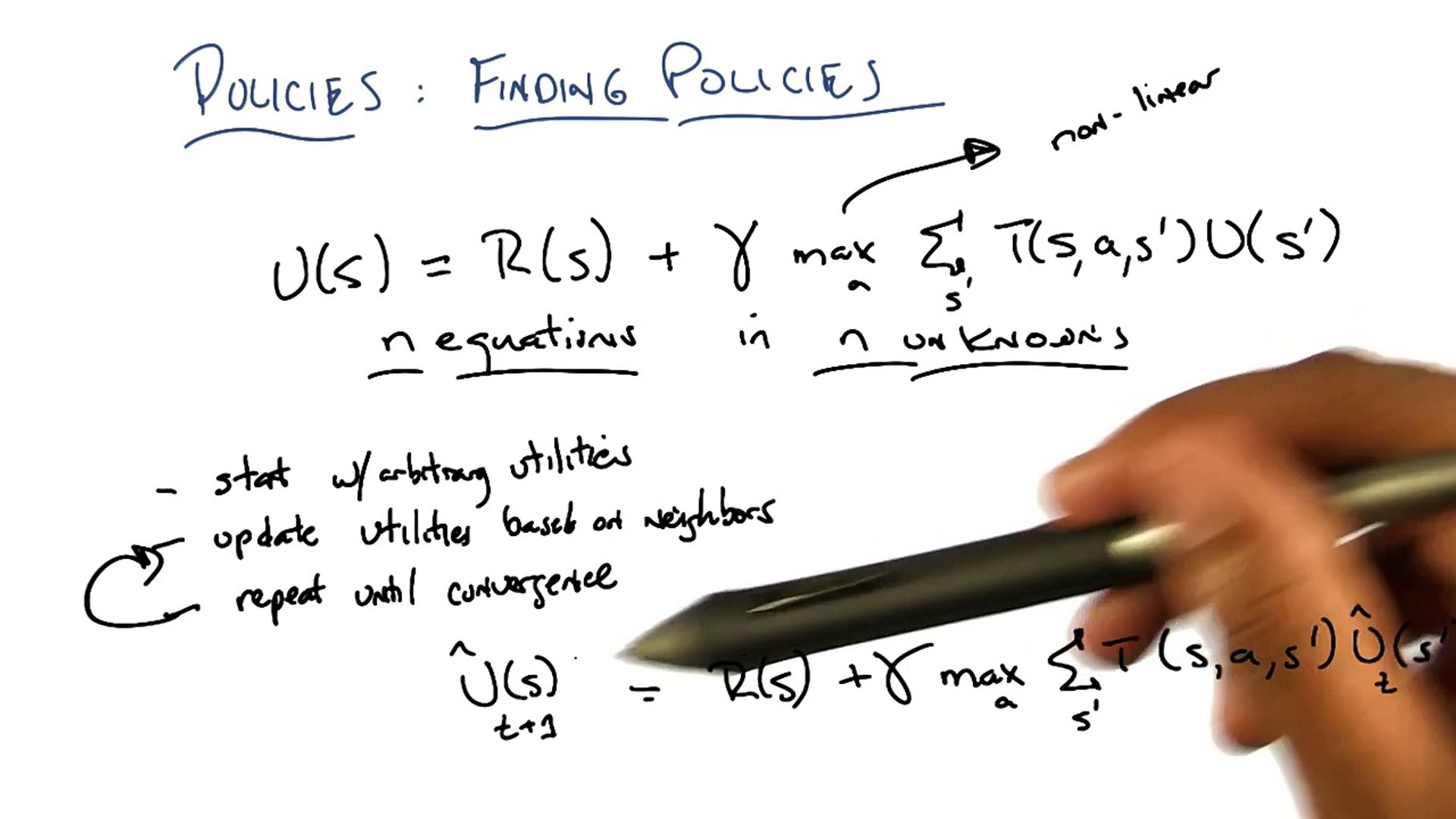 Finding Policies Two - Georgia Tech - Machine Learning