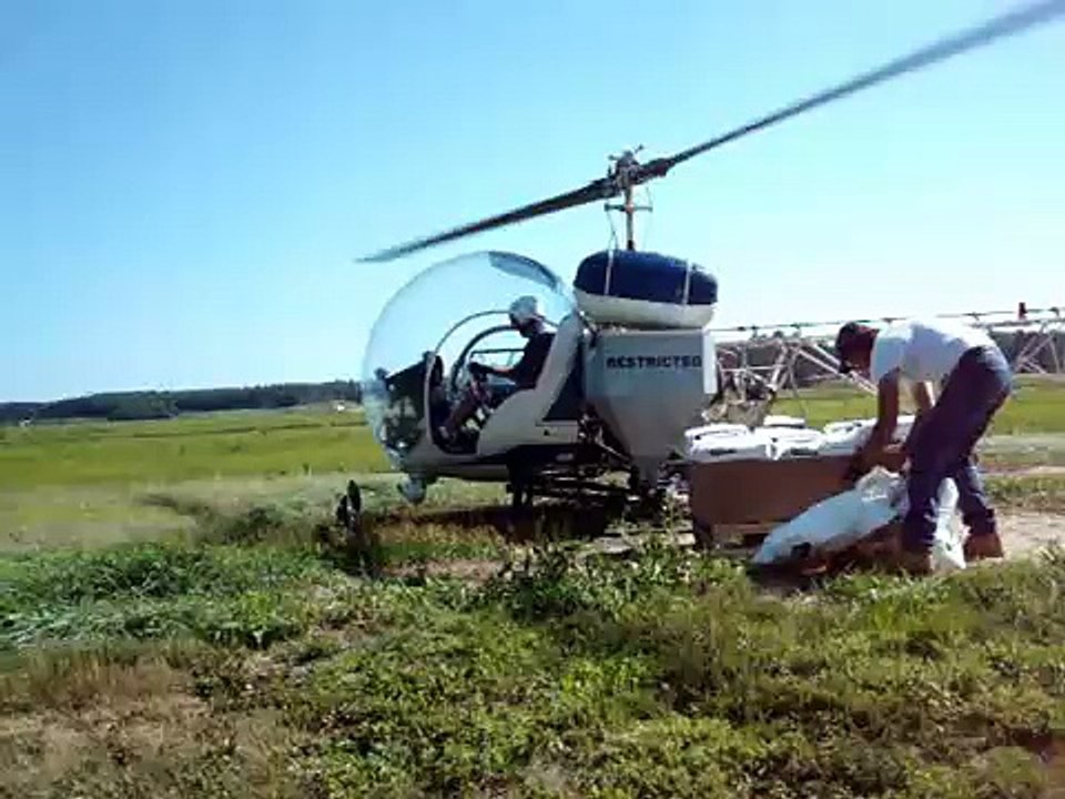 Bell 47 G3 B-2 at work for Ryan Rotors