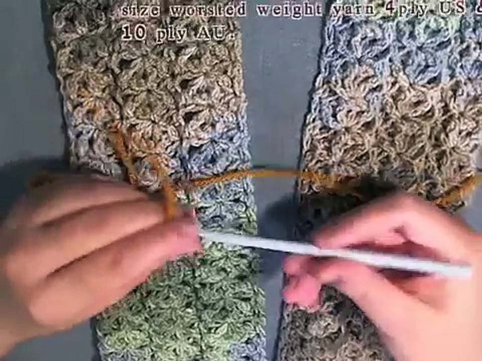 Starfish Stitch Scarf - Crochet Tutorial - New Stitch