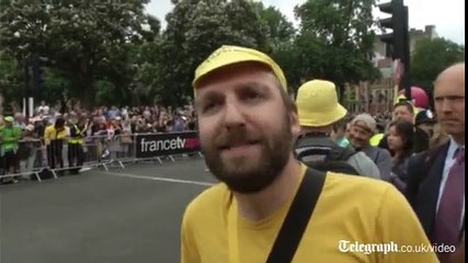 Tour de France 2014: topless protesters and a french artist mark stage three of the race