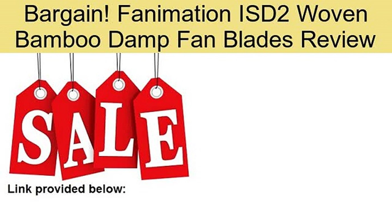 Fanimation ISD2 Woven Bamboo Damp Fan Blades Review