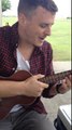 Chris Nolan sings and plays uke