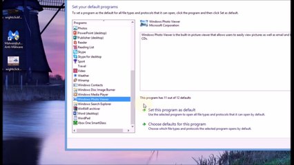How to change file associations by program in Windows 8