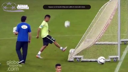 هدف نيمار من خلف المرمى