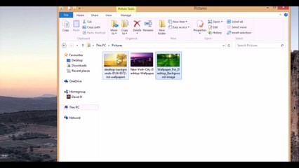 Selecting multiple pictures for print without any special software in Windows 8