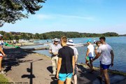 Rowing World Junior Championships timelapse; regatta scene and spares racing