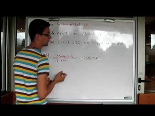 Calculo de la molaridad de una solución/ Calculate the molarity for solutions