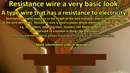 Resistance wire a very basic look