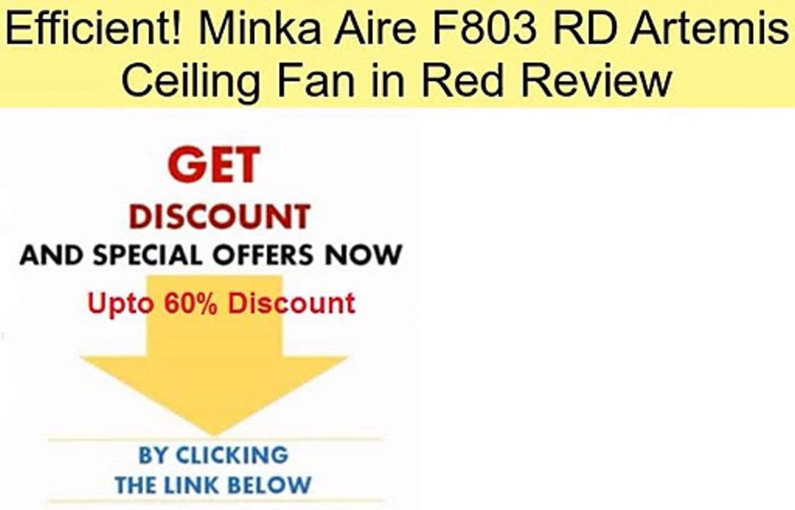 Minka Aire F803 RD Artemis Ceiling Fan in Red Review