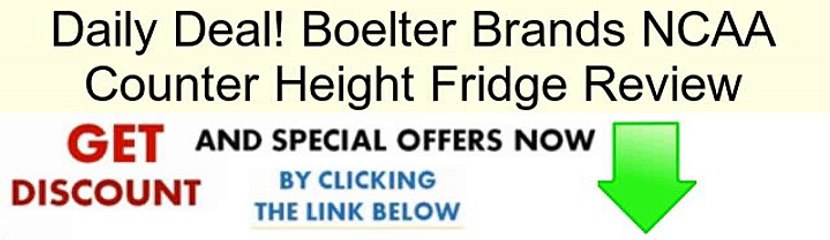 Boelter Brands NCAA Counter Height Fridge Review