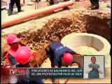 TV Peru Noticias C-7 (11.01.12) Pobladores del Sur en reclamo contra SEDAPAL