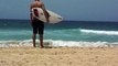Curl Curl Beach with Breaking Surf , Sydney, NSW, Australia [HD]