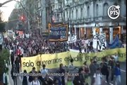 Marcha secundarios y universitarios al ministerio de educación