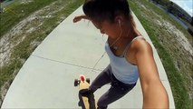 Girl & Longboard: Loaded Dervish dancing and carving