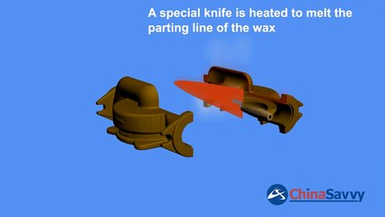 Split Mold Hollow Core Investment Casting Animation