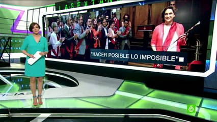 Ada Colau, investida alcaldesa de Barcelona- -Gracias por hacer posible lo imposible