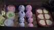 Pink & Blue Kisses (Sugar Dupes) BATH BOMBS also BUBBLING BATH SALTS Sugared Lemon Drops too!