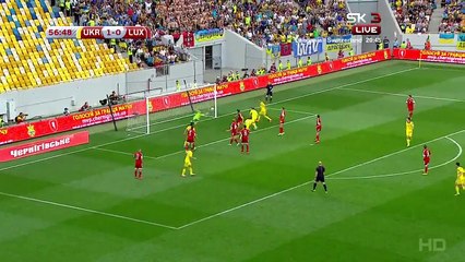 2-0 Denys Garmash Goal - Ukraine vs Luxembourg 14.06.2015