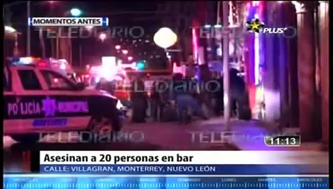 Masacre En Bar Sabino Gordo De Monterrey Mas De 20 Ejecutados 08-07-11 TELEDIARIO