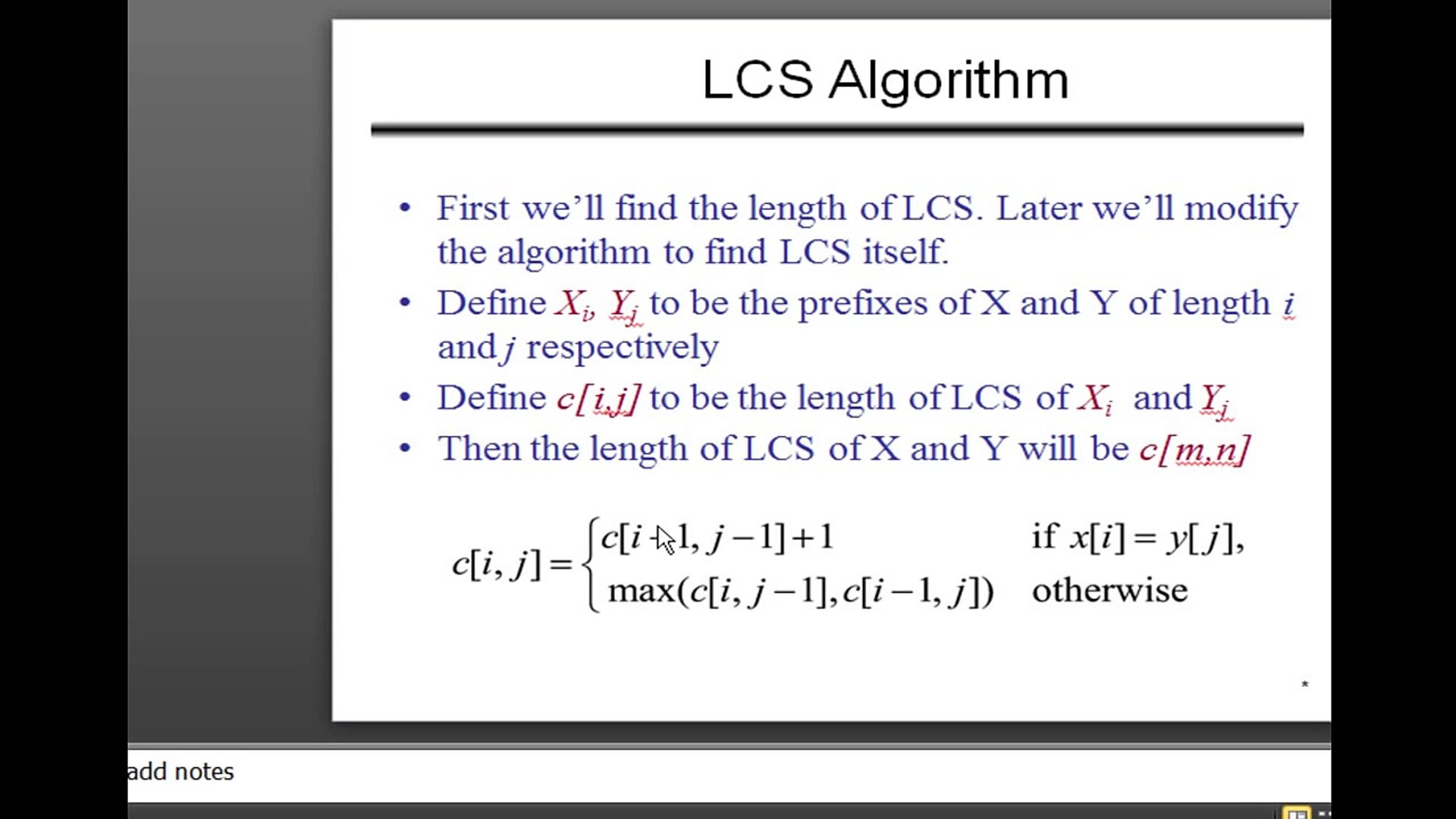 Dynamic Programming: Longest Common Subsequence [LCS]