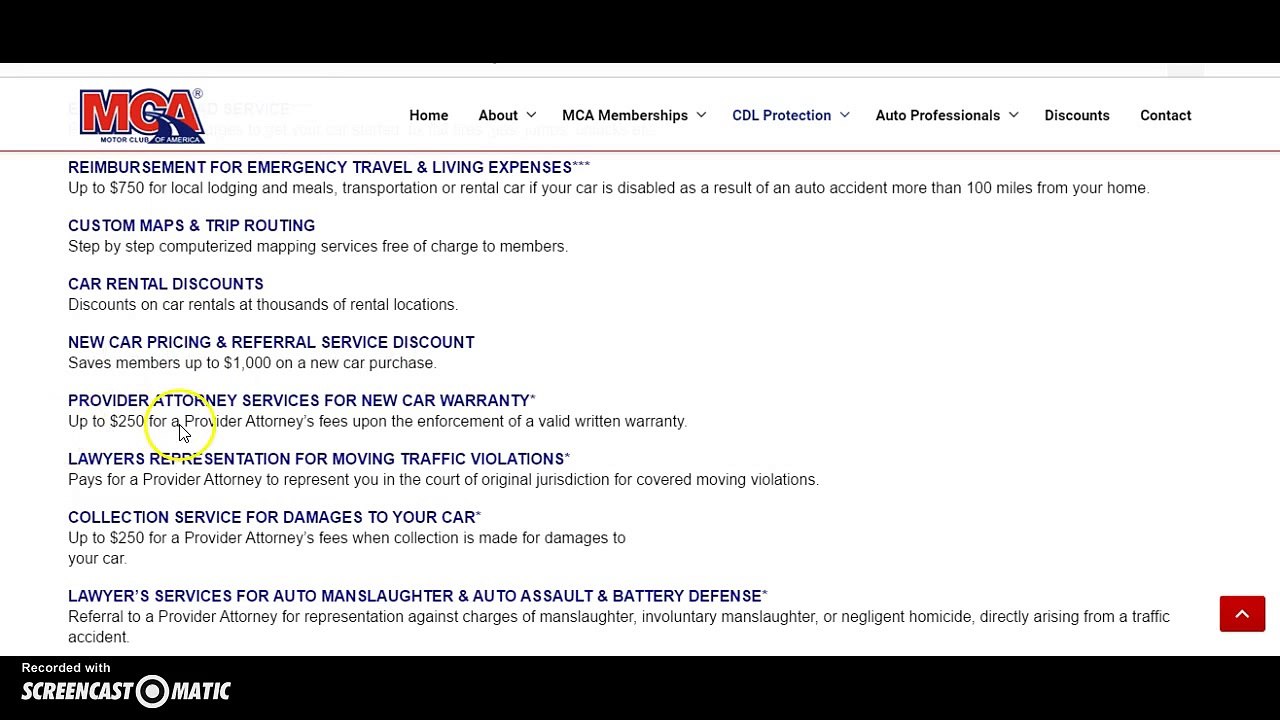 MCA For Truck Drivers