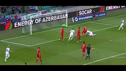 Goal Pecnik  - Slovenia 2-2 England - 14-06-2015
