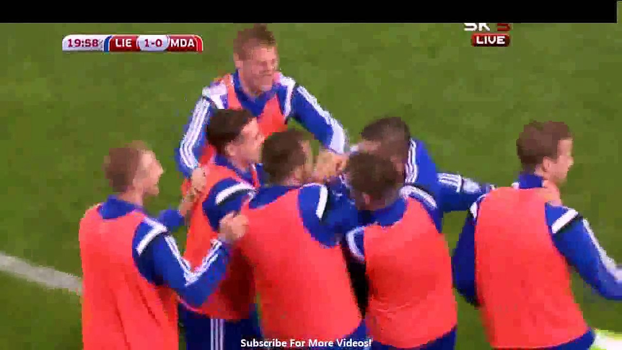 Liechtenstein 1-1 Moldova 14.06.2015 EXTENDED highlights HD