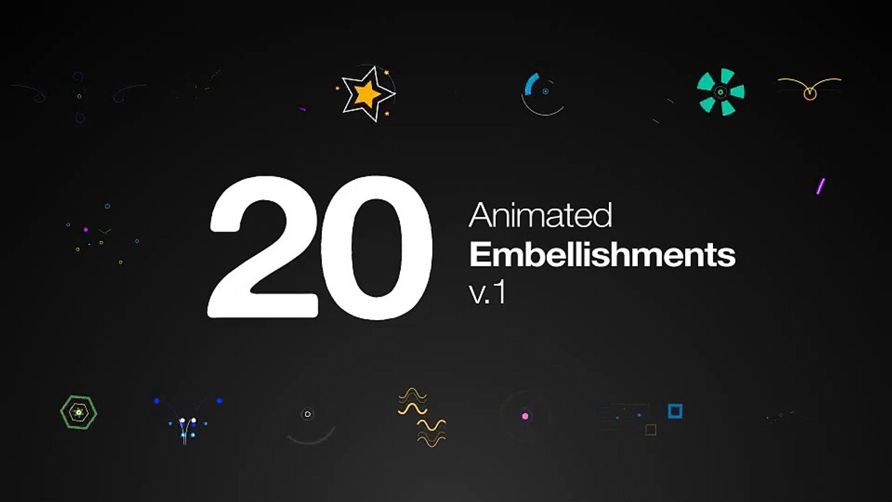 After Effects Project Files - Animated Embellishments V1 - VideoHive 10556959