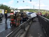 Страшная авария на кузбасском мосту в кемерово .flv