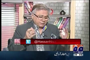 Govt is clearly slapping constitution, Hassan nisaar