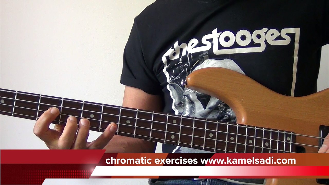 bass guitar chromatic exercises (lefty)