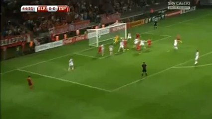 0-1 David Silva Goal | Belarus vs Spain 14.06.2015