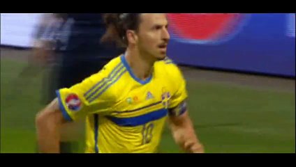 Goal Zlatan Ibrahimović - Sweden 3-0 Montenegro - 14-06-2015
