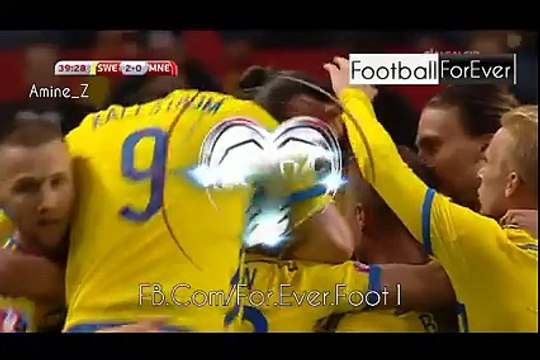 Sweden 2 - 0 Montenegro # Zlatan Ibrahimovic