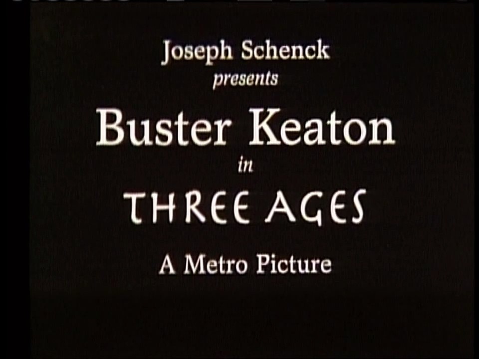 BUSTER KEATON - THREE  AGES - THE STONE AGE