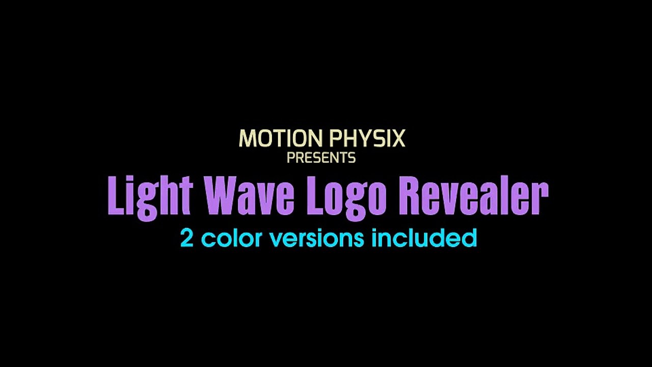 After Effects Project Files - Lightwave Logo Revealer - VideoHive 8979048