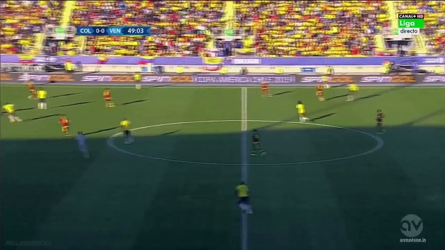 James Rodríguez 20 m shot | Colombia vs Venezuela 14.06.2015