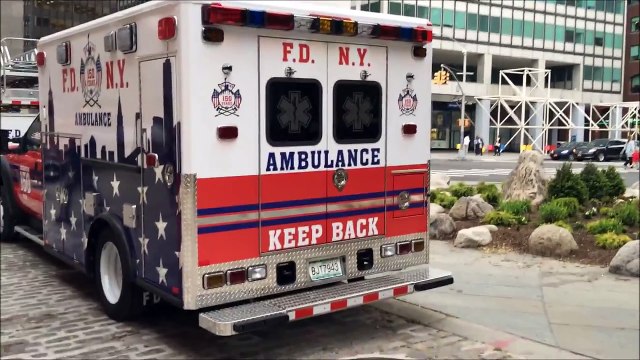 SUPER EXCLUSIVE WALK AROUND OF THE FDNY 150TH ANNIVERSARY COMMEMORATIVE EMS AMBULANCE IN MANHATTAN.