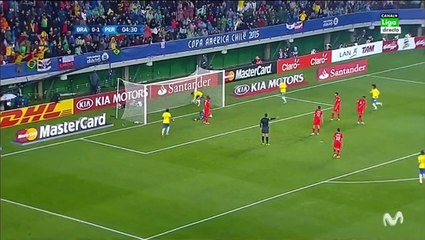 Neymar Goal 1:1 | Brazil vs Peru 14-06-2015 HD