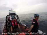Coast Guard gets surprised during counter smuggling patrol..
