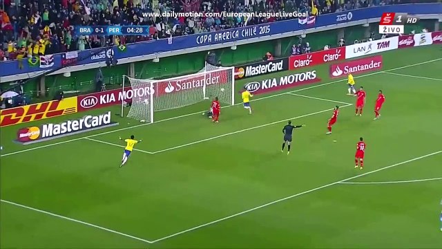 Neymar 1:1 | Brazil - Peru 14.06.2015 HD