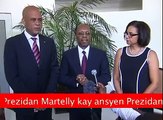 Haiti Politique: Vizit Prezidan Martelly kay ansyen Prezidan Aristide ak Duvalier.