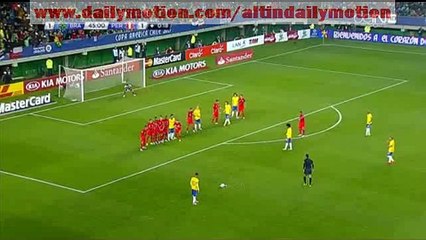 Neymar Free kick chance Brazil - Peru