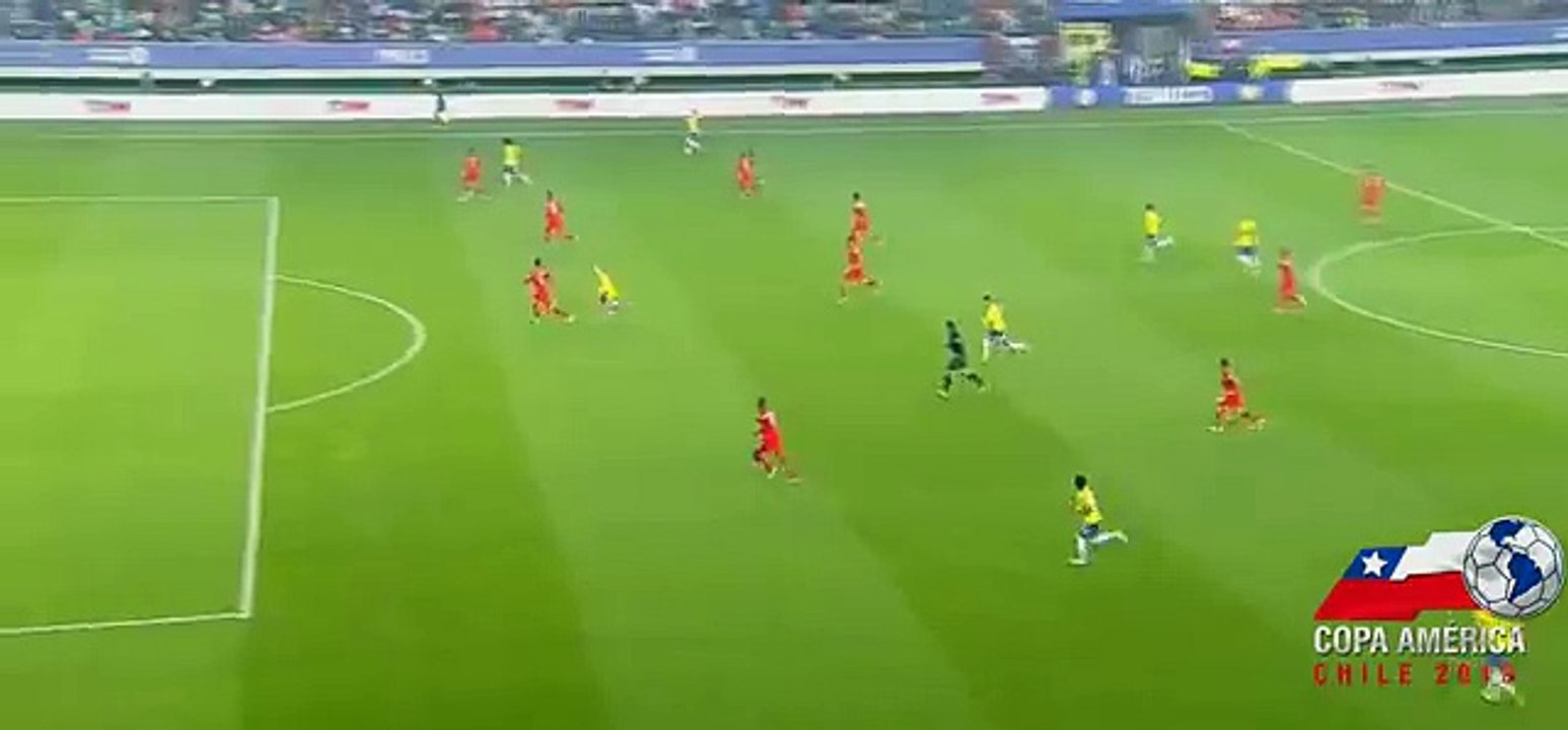Gol Neymar 1-1 Peru vs Brasil Copa America 2015 HD -